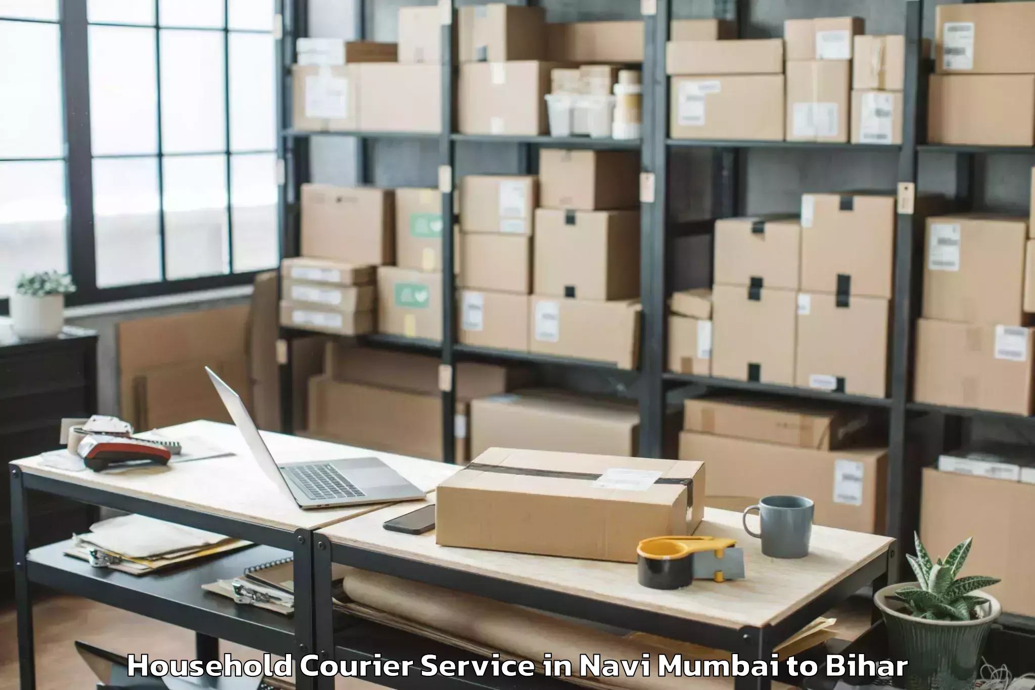 Trusted Navi Mumbai to Bansi Surajpur Household Courier